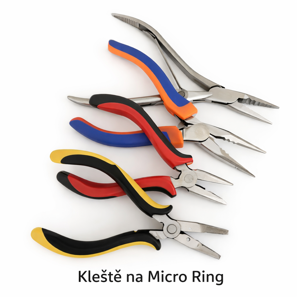 Kleště na Micro Ring pro prodlužování vlasů