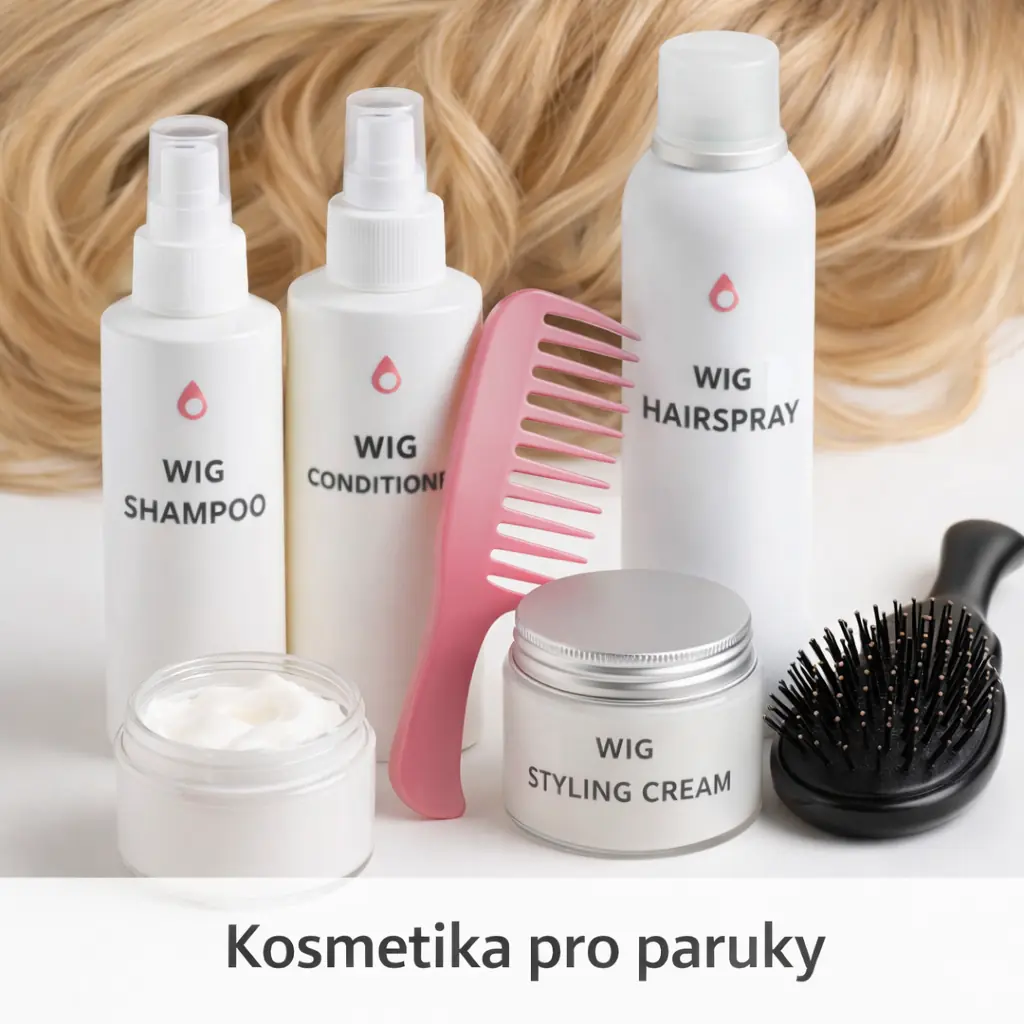 Kosmetika pro paruky – šampon, kondicionér, styling a doplňky pro péči o paruky