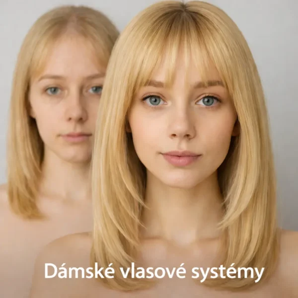 žena s řídkými a hustými vlasy – topper, příčesek a tupé jako řešení zahuštění