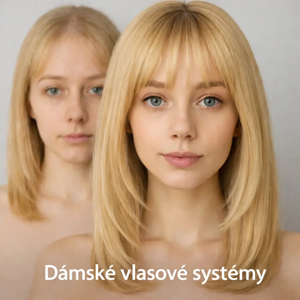 Dámské vlasové systémy – přirozené zahuštění vlasů a diskrétní řešení řídnutí