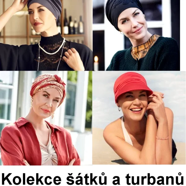 Kolekce šátků a turbanů po chemoterapii – stylové a pohodlné nošení