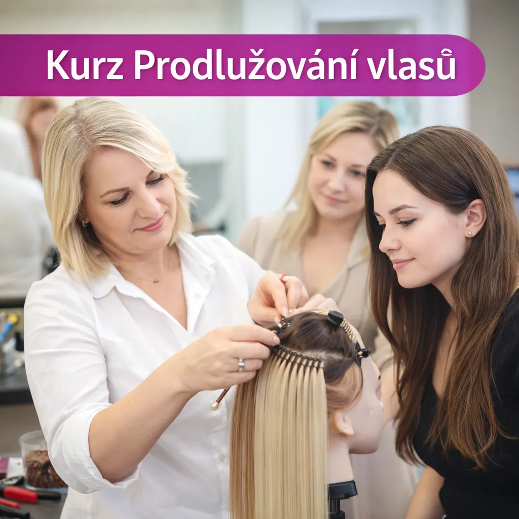 Kurz prodlužování vlasů – odborné školení aplikace vlasů
