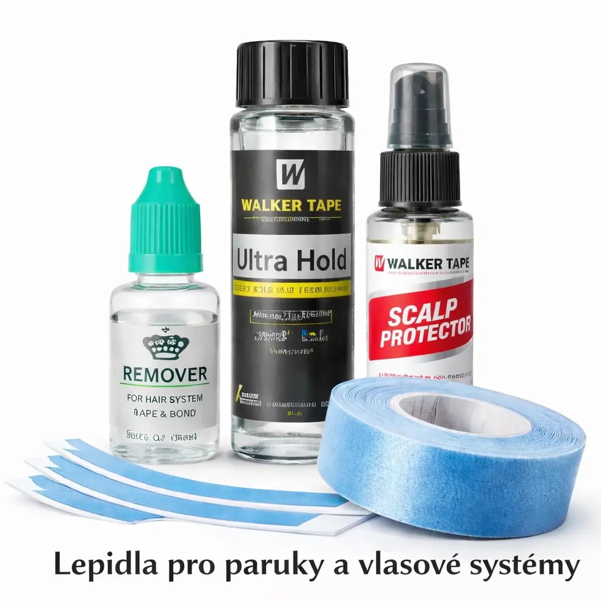 Lepidla a lepicí pásky pro paruky a vlasové systémy