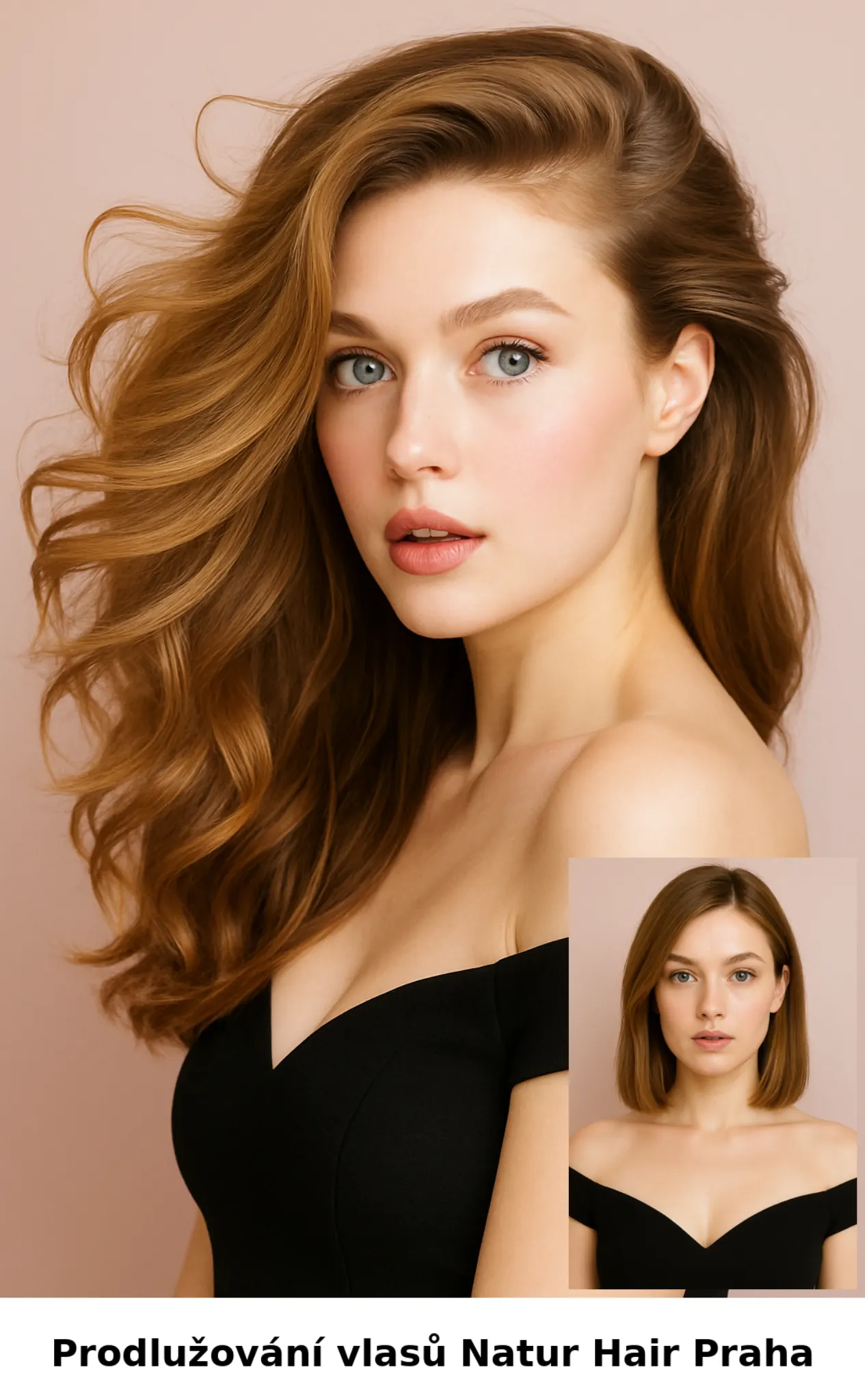 Prodloužení vlasů Praha – přirozený výsledek od Natur Hair
