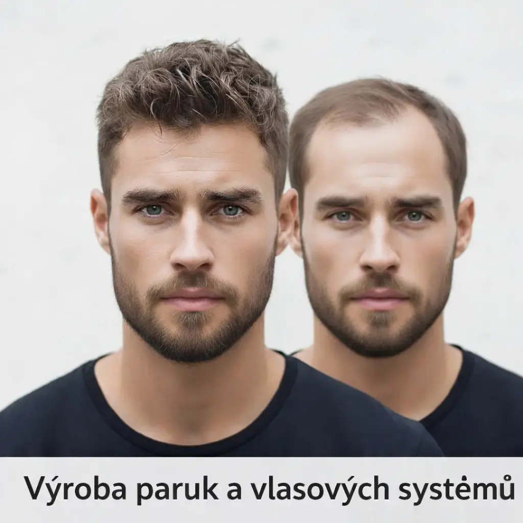Výroba paruk a vlasových systémů na míru pro muže – přirozený vzhled a husté vlasy