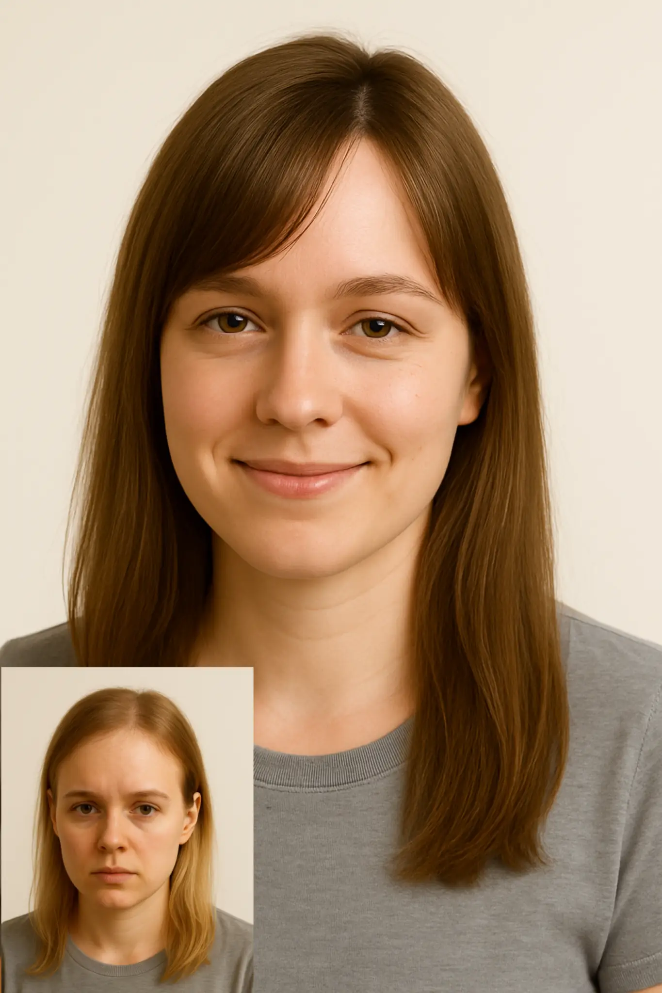 Vlasový systém před a po aplikaci – přirozená změna vzhledu