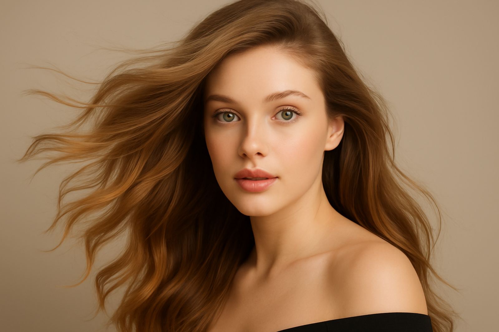 Žena s dlouhými zdravými vlasy – přirozený lesk a hustota