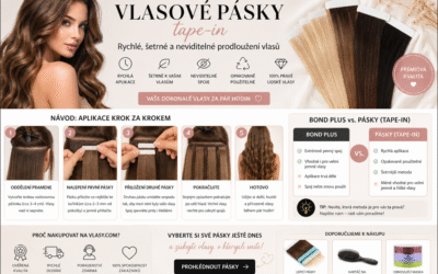 Vlasové pásky (tape-in): jednoduchý způsob prodloužení vlasů