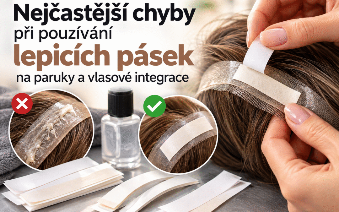 Nejčastější chyby při používání lepicích pásek na paruky a vlasové integrace