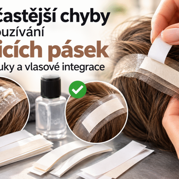 Nejčastější chyby při používání lepicích pásek na paruky a vlasové integrace